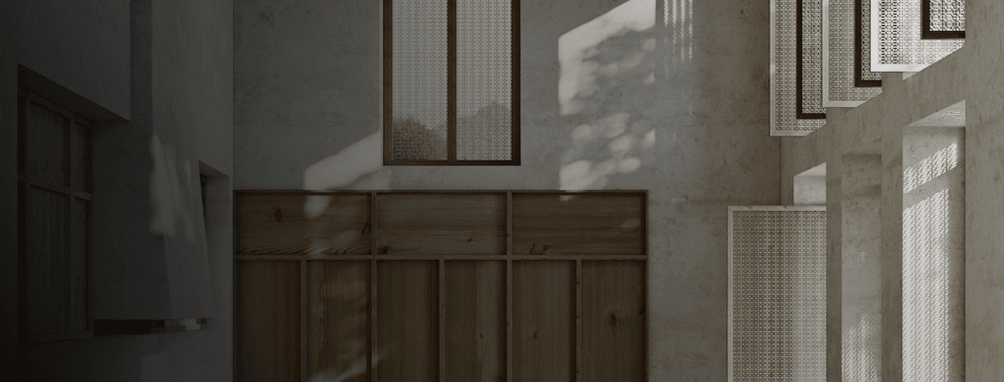 Modern luxury apartment building